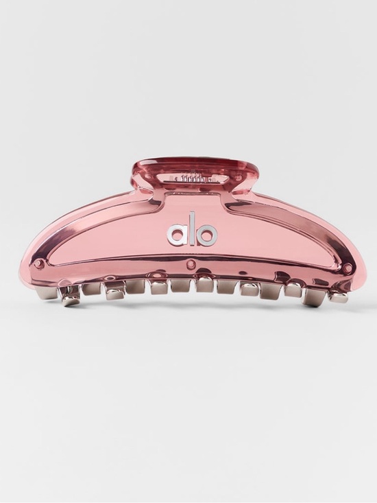 ALO Yoga Accessories - ALO Yoga Vintage Pink and Chrome Hair Claw Clip